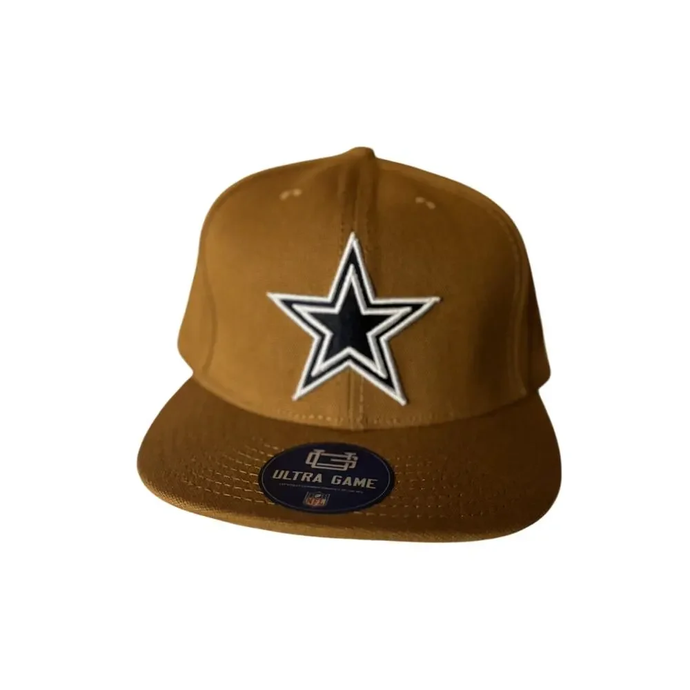 Dallas Cowboys Snapback Hat Flat Brim Adjustable Carhartt Style Ultra Game NWT